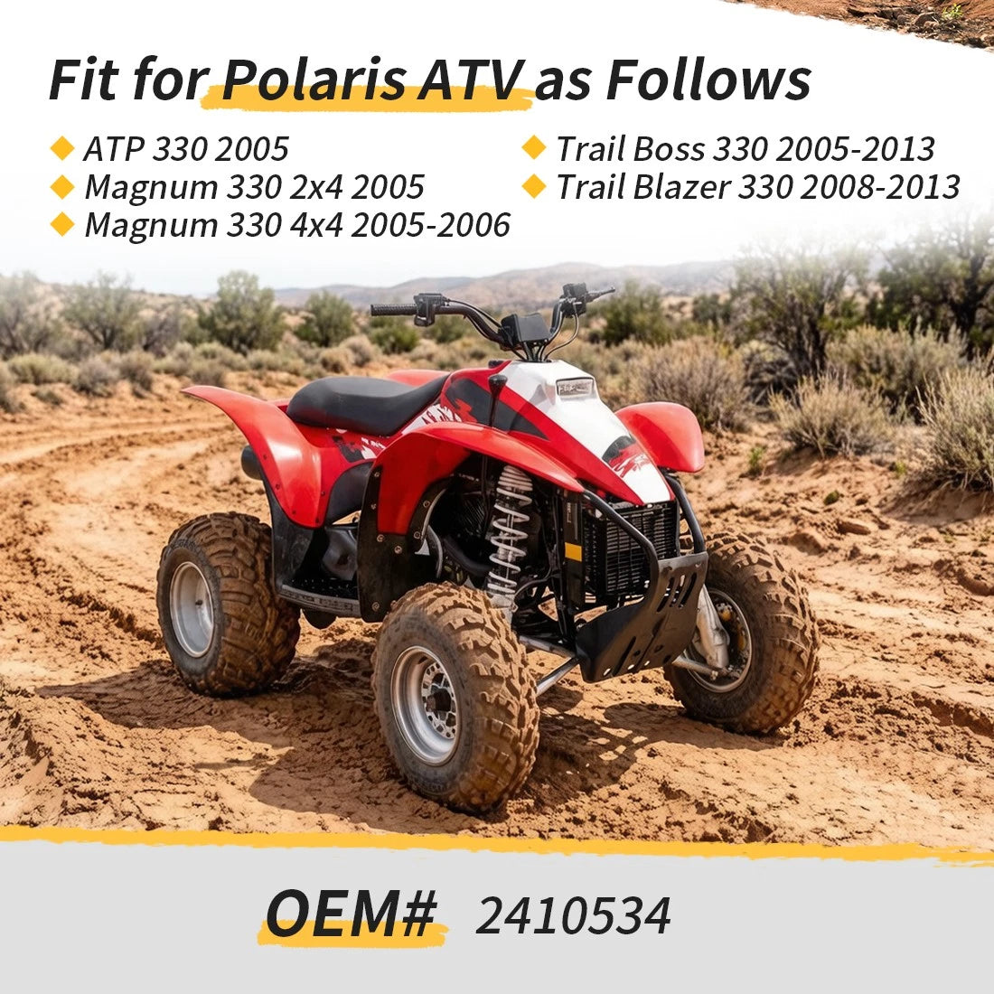 2410534 For Polaris ATP Magnum Trail Boss Trail Blazer 330 2005-2013 Radiator Cooling Fan