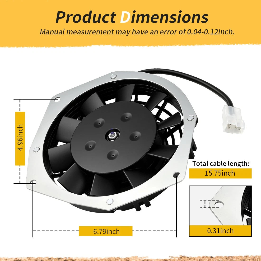 Radiator Cooling Fan For Suzuki LTZ400 QuadSport Z 400 2003-2008 17800-07G10