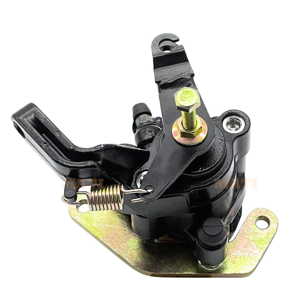 Rear Brake Caliper Brake Assembly with Pads/Parking for Yamaha ATV YFZ450 YFZ 450 OEM: 5TG-2580W-00-00 5LP-W0046-50-00 Mati Powersports