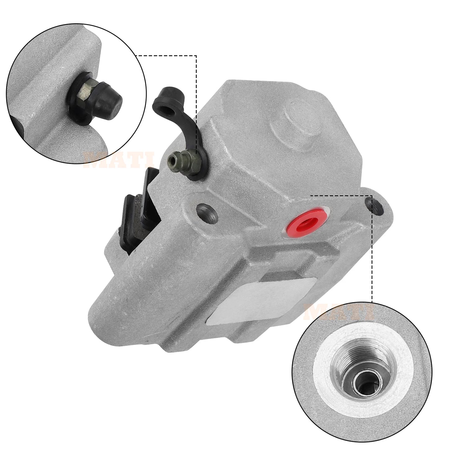 Rear Brake Caliper for Polaris Big Boss 300 350 400 500 Magnum 425 6x6 1993-1999 OEM: 1910125 5130953 5131175 1910130 Mati Powersports