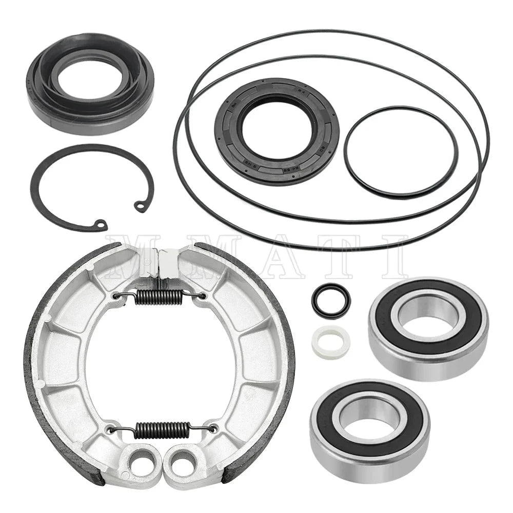 Rear Brake Drum Bearing Seals Shoes Kit for Honda Foreman 500 2005-2013 Rubicon 500 OEM:06430-MCL-700 Mati Powersports