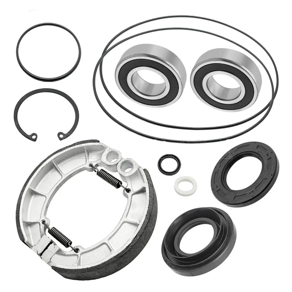 Rear Brake Drum Bearing Seals Shoes Kit for Honda Foreman 500 2005-2013 Rubicon 500 OEM:06430-MCL-700 Mati Powersports