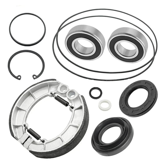 Rear Brake Drum Bearing Seals Shoes Kit for Honda Foreman TRX500 2005-2013 Rubicon 500 OEM:06430-MCL-700