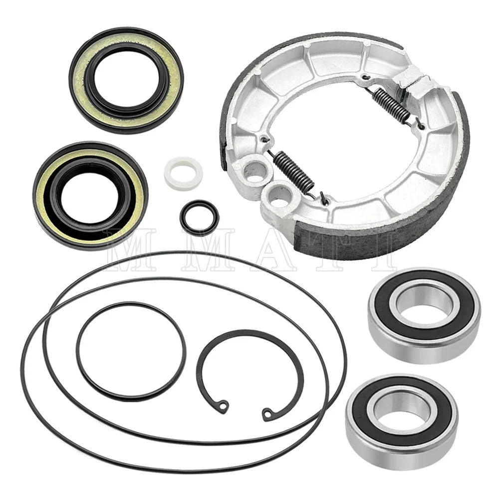 Rear Brake Drum Bearing Seals Shoes Kit for Honda Foreman 500 2005-2013 Rubicon 500 OEM:06430-MCL-700 Mati Powersports