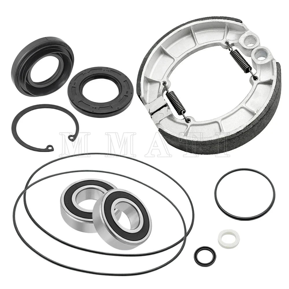 Rear Brake Drum Bearing Seals Shoes Kit for Honda Foreman 500 2005-2013 Rubicon 500 OEM:06430-MCL-700 Mati Powersports