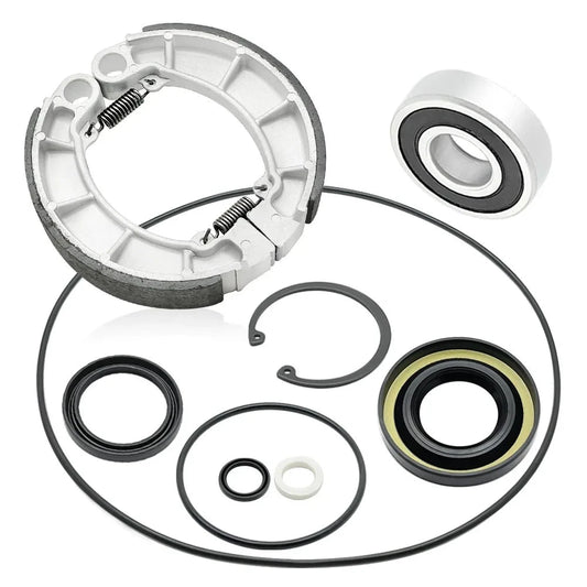 Rear Brake Drum Bearing Seals Shoes Kit for Honda Rancher Foreman TRX420 TRX500 TRX520 2014-2023 91253-HC4-003