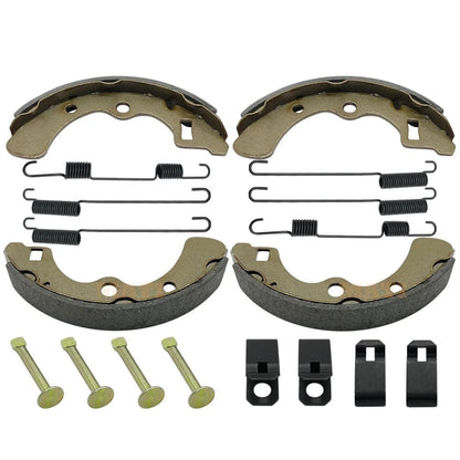 Rear Brake Shoes Springs Pins Left Right Set for Kawasaki Mule 2520 2510 2500 2030 2020 2010 1000 Diesel - Compatible with KAF450 KAF540 KAF620 KAF950 Models Mati Powersports