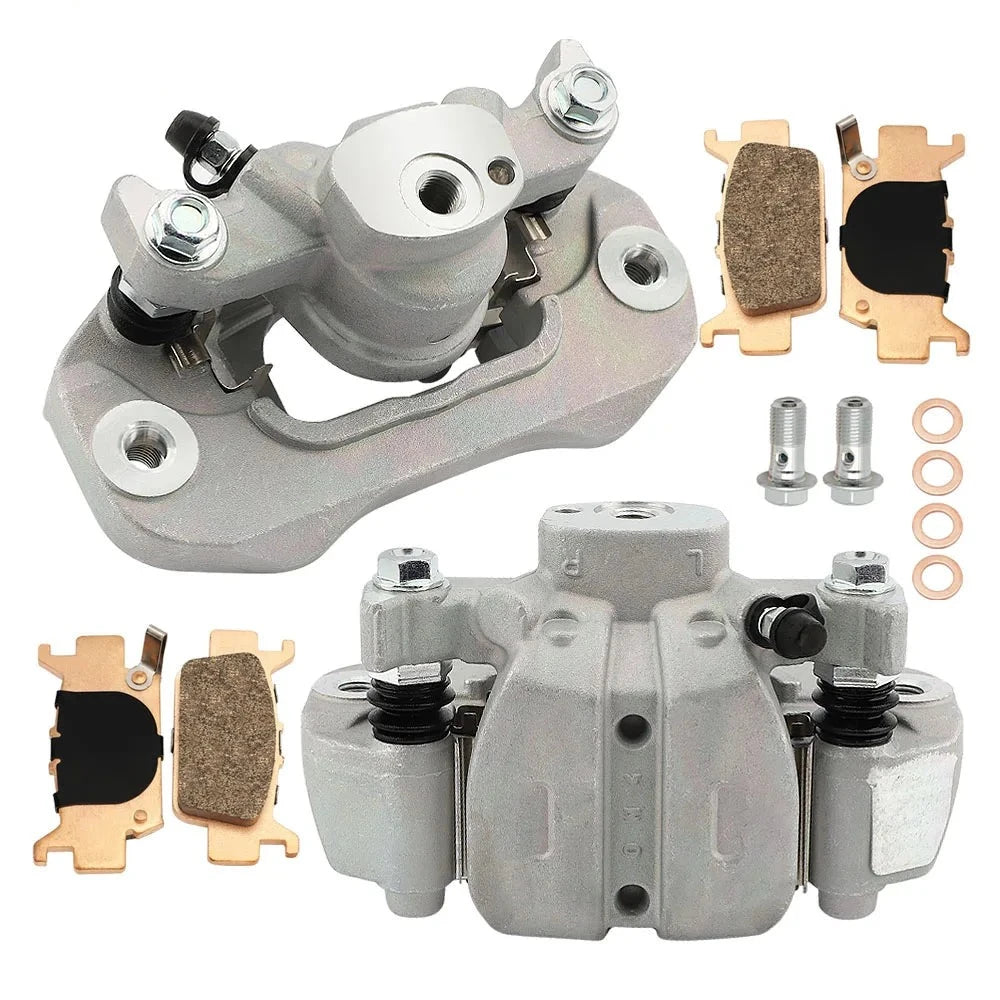 Rear Left Brake Caliper & Sintered Pads Kit for Honda Pioneer 1000 Talon 1000 1000X 1000R SXS1000 2016-2023 OEM: 43150-HL6-A01 43250-HL6-A01 Mati Powersports