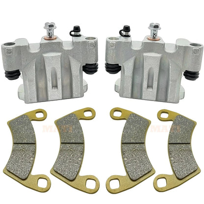 Rear Left Right Brake Caliper Pads for Polaris Ranger Crew 1000 900 800 700 570-6 800 6x6 Diesel 30mm Piston 1912374 1912375 Mati Powersports