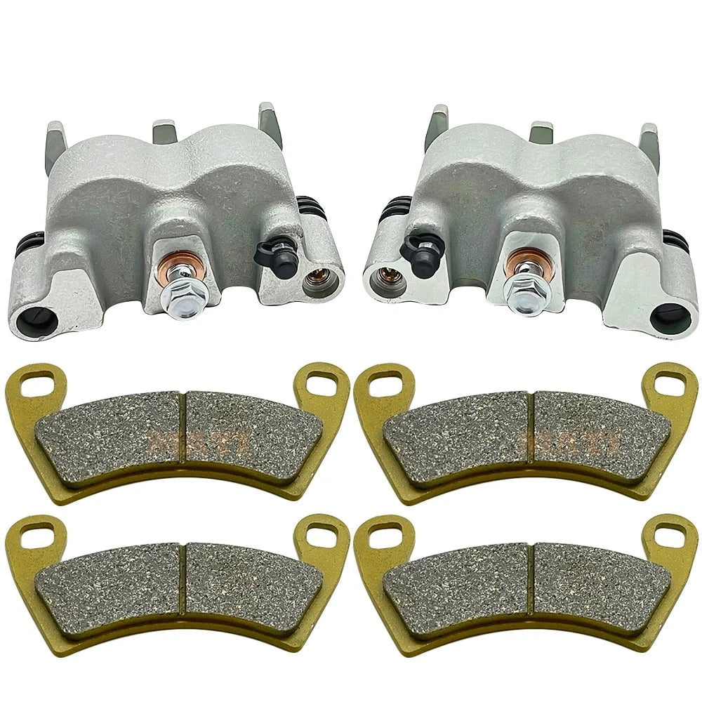 Rear Left Right Brake Caliper Pads for Polaris Ranger Crew 1000 900 800 700 570-6 800 6x6 Diesel 30mm Piston 1912374 1912375 Mati Powersports