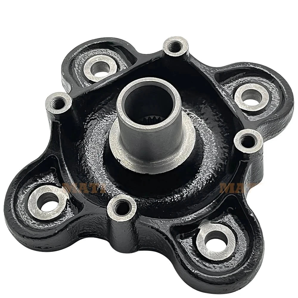 Rear Wheel Hub Machined Black for Polaris Ranger 900 1000 Diesel HST 570-Full-Size Brutus GEM-eM1400 M1400-Gas Pro-XD OEM: 5137431-067 Mati Powersports