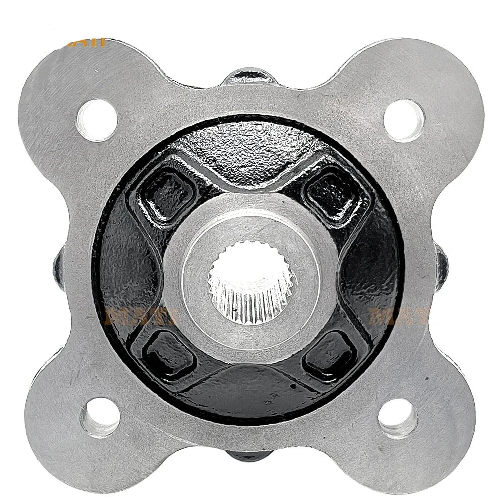 Rear Wheel Hub Machined Black for Polaris Ranger 900 1000 Diesel HST 570-Full-Size Brutus GEM-eM1400 M1400-Gas Pro-XD OEM: 5137431-067 Mati Powersports