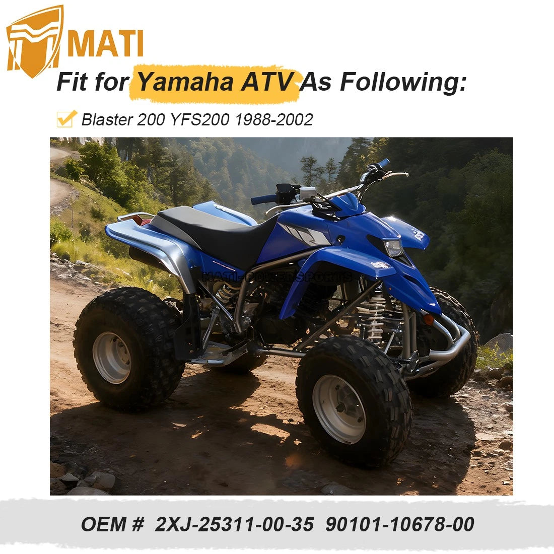 For Yamaha Blaster 200 YFS200 Rear Axle Housing Bearing Carrier Hub & Bolts Kit 88-02  2XJ-25311-00-35 90101-10678-00