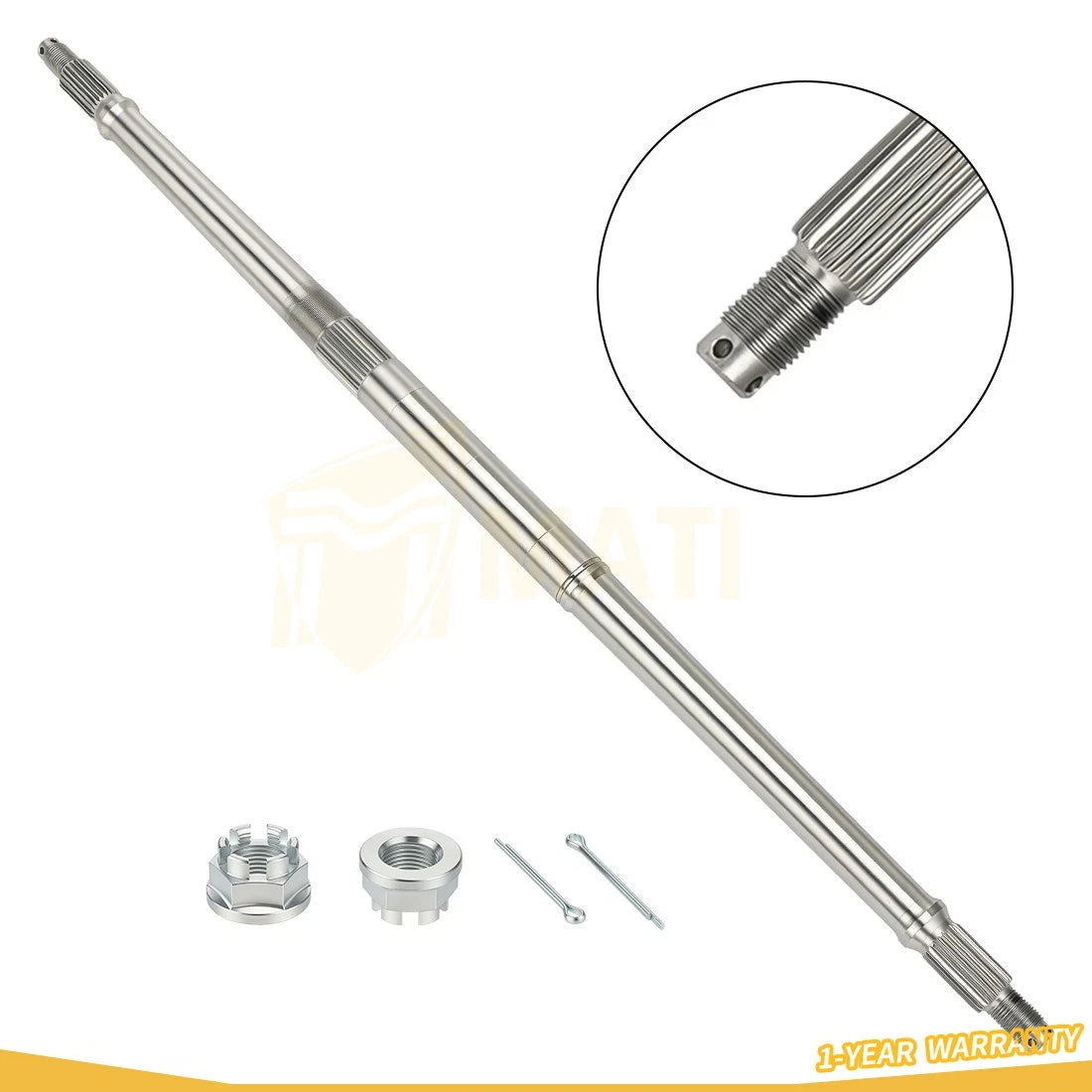5020504 Rear Axle For Polaris Big Boss Trail Boss 250 300 350L Sportsman 400 400L 1989-1995
