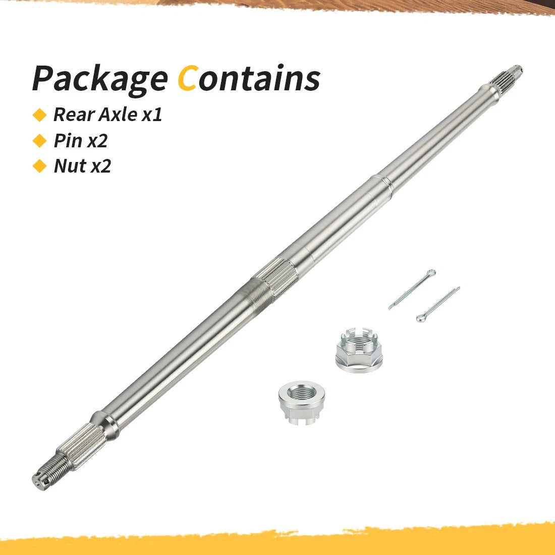 5020504 Rear Axle For Polaris Big Boss Trail Boss 250 300 350L Sportsman 400 400L 1989-1995