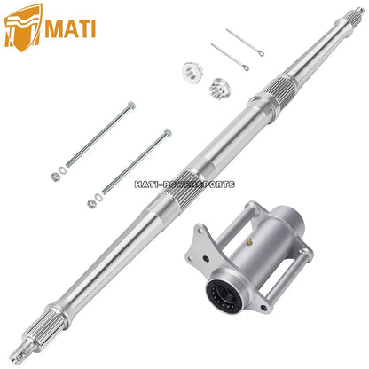 Rear Axle Shaft, Bearing Carrier Housing & Wheel Hub Kit for Yamaha Blaster 200 YFS200 1988-2002 2XJ-25311-00-35 90101-10678-00