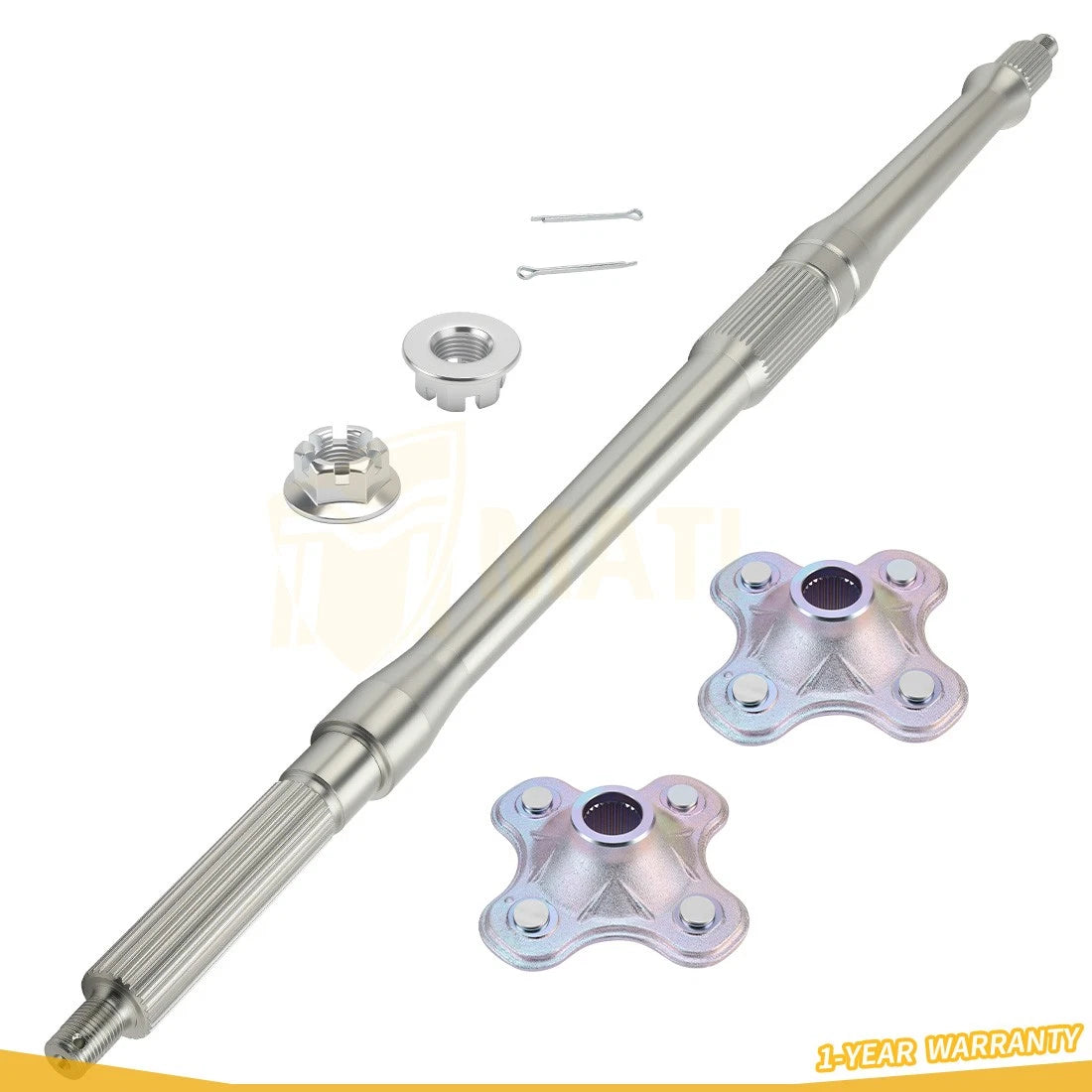 Rear Axle Shaft w/ Wheel Hub for Yamaha Wolverine 350 4x4 YFM350FX 1996-2005 4KB-25381-12-00