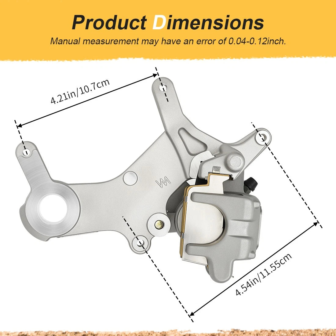Rear Brake Caliper With Pads for Honda CR125R CR250R XR650R 19997-2007 43150-KZ3-B01