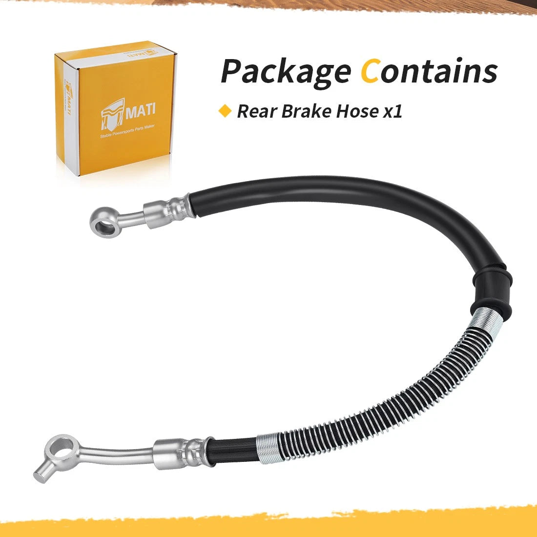Rear Brake Hose For Yamaha YFM700 YFM700R 2006-2012 1S3-25874-10-00