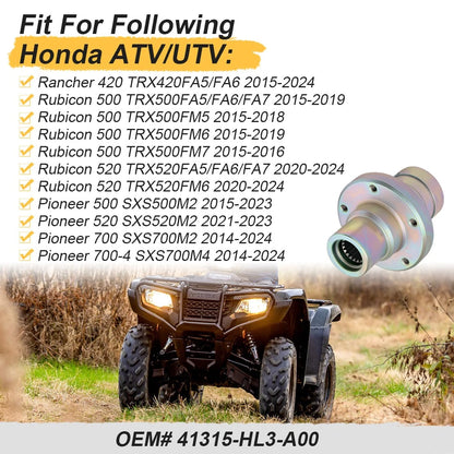 Rear Pinion Joint For Honda Rubicon Pioneer 500 520 700 Rancher 420 2014-2024 41315-HL3-A00