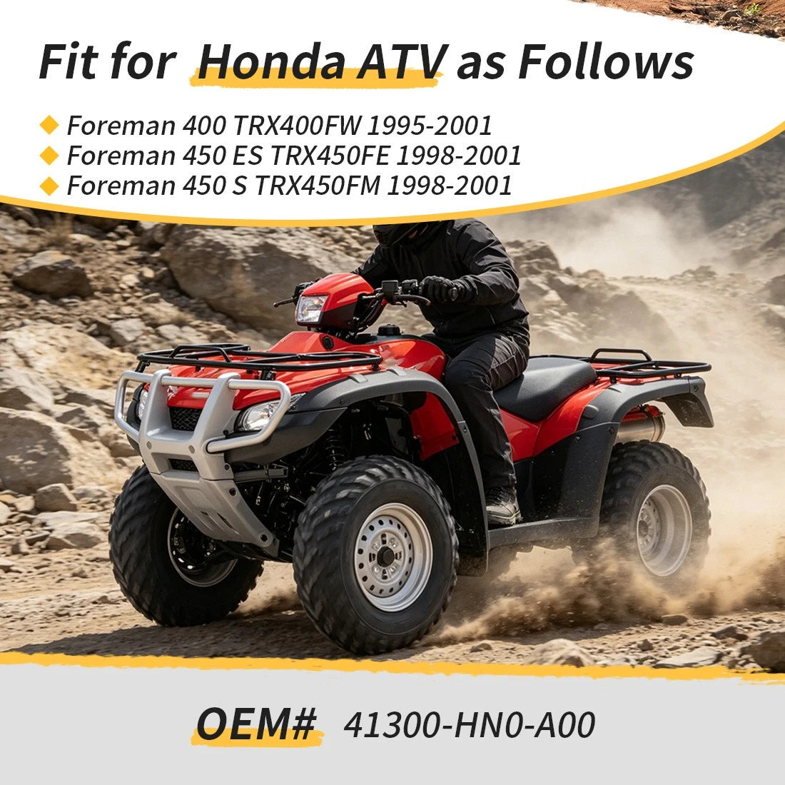 Rear Differential Set For Honda Foreman TRX400FW TRX450FE FM 1995-2001 41300-HN0-A00