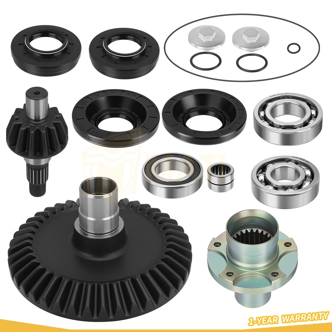 Rear Differential Gear Ring & Pinion Kit For Honda Rincon 650 680 TRX650 TRX680 FA/FGA 2003-2023