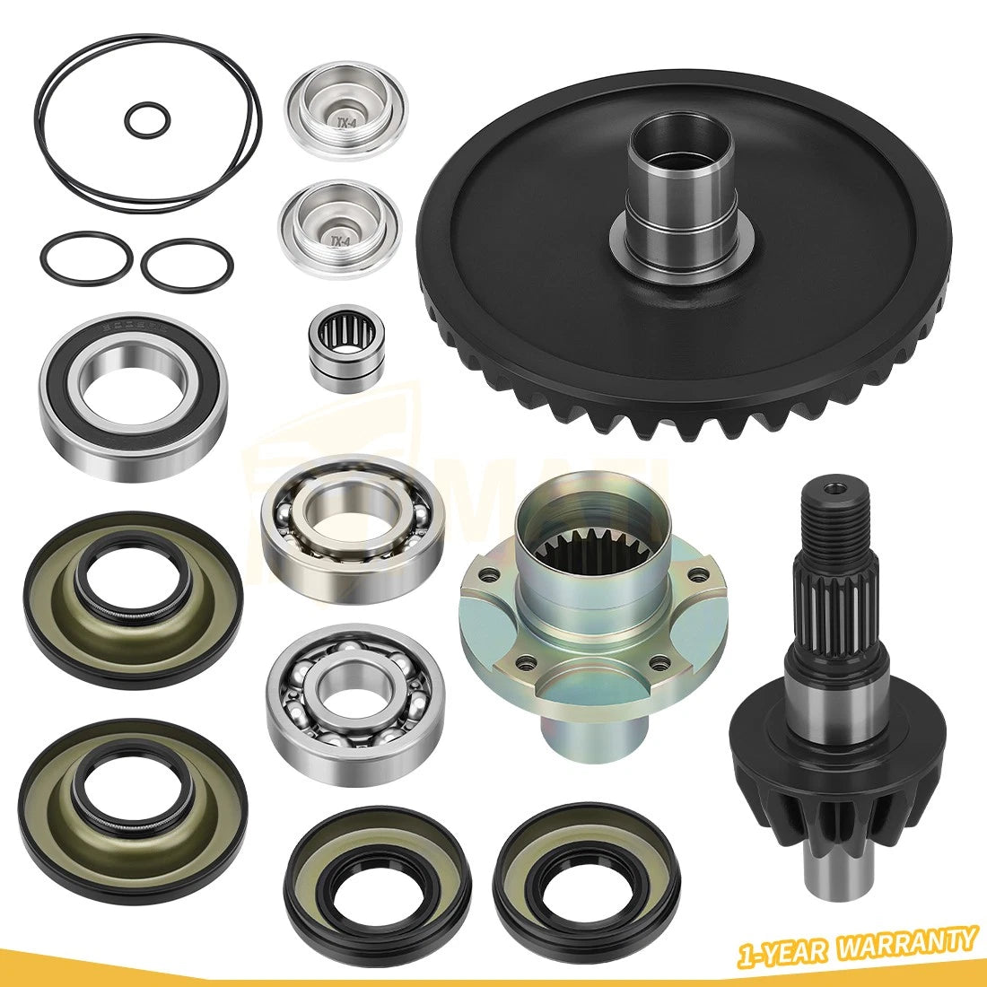 Rear Differential Gear Ring & Pinion Kit For Honda Rincon 650 680 TRX650 TRX680 FA/FGA 2003-2023