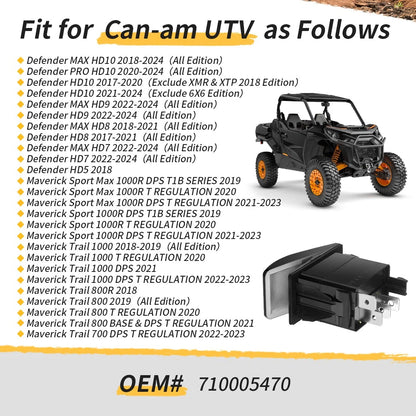 Differential Lock Switch For Can-am Defender Maverick TRAXTER 2017-2024 710005470