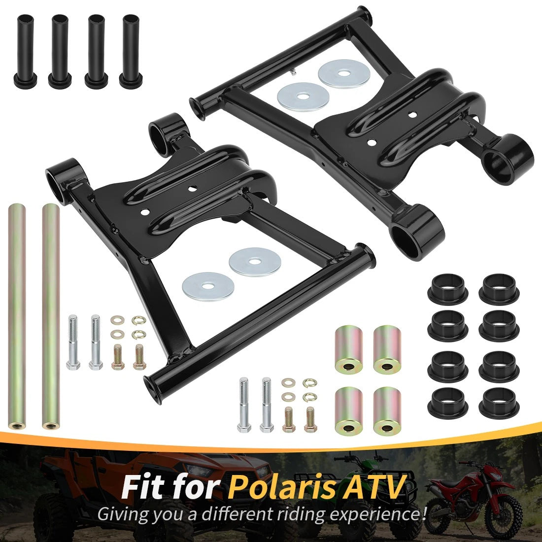 Rear Lower A-arm Bushing Kit For Polaris Sportsman MV7 450 600 700 800 500 HO