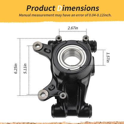 Rear Right Knuckle Kit For Honda Pioneer 1000 SXS1000M3/M5/M6 2016-2024 52210-HL4-A00