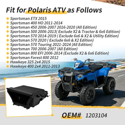 1203104 For Polaris Sportsman 400 450 500 570 700 800 Rear Storage Tool Box Trunk
