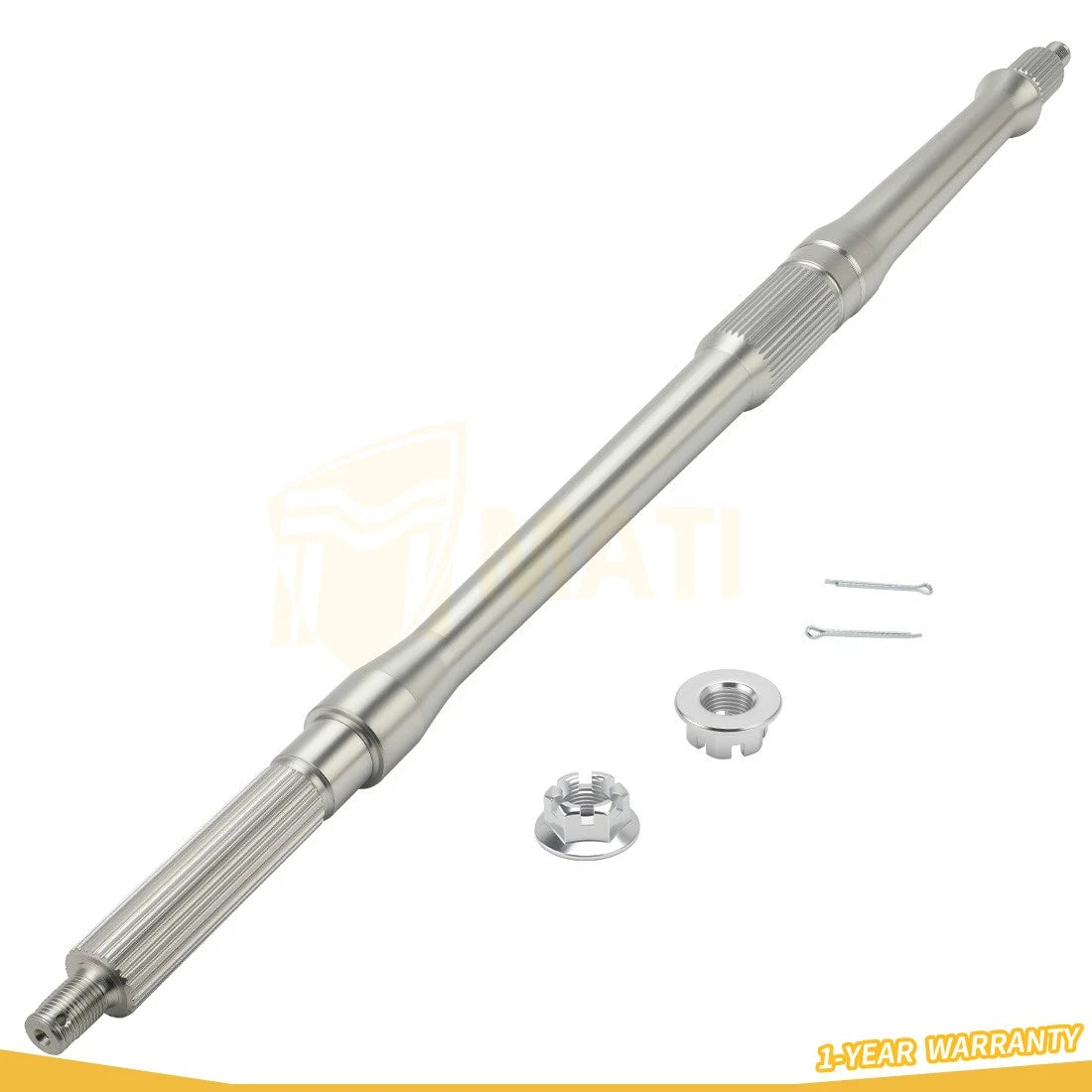 Rear Wheel Axle Shaft & Nuts for Yamaha YFM350FX 1996-2005 4KB-25381-12-00