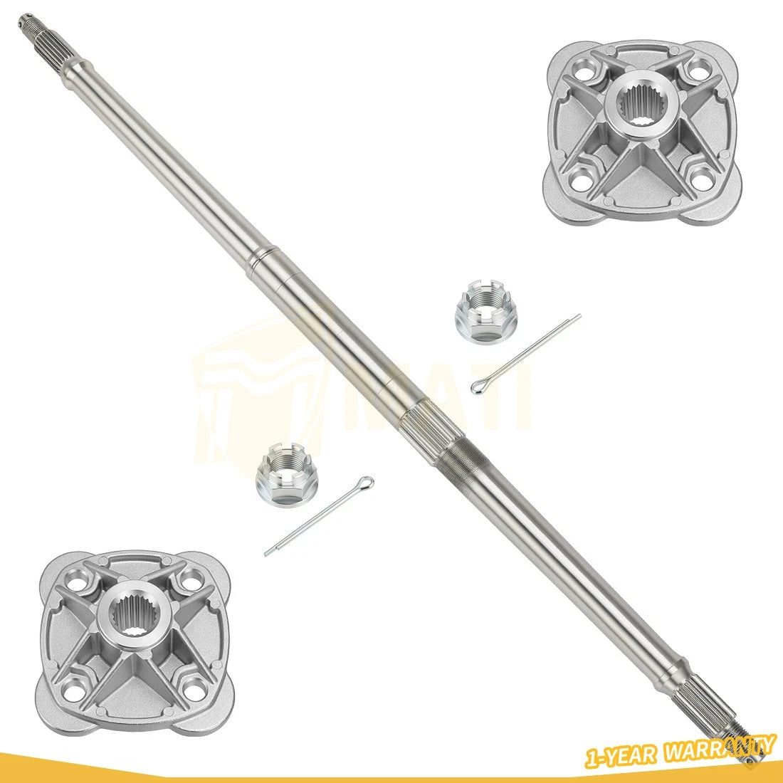 5020504 For Polaris Big Boss Trail Boss 250 300 350L Sportsman 400 1989-1995 Rear Wheel Axle & Hub Kit