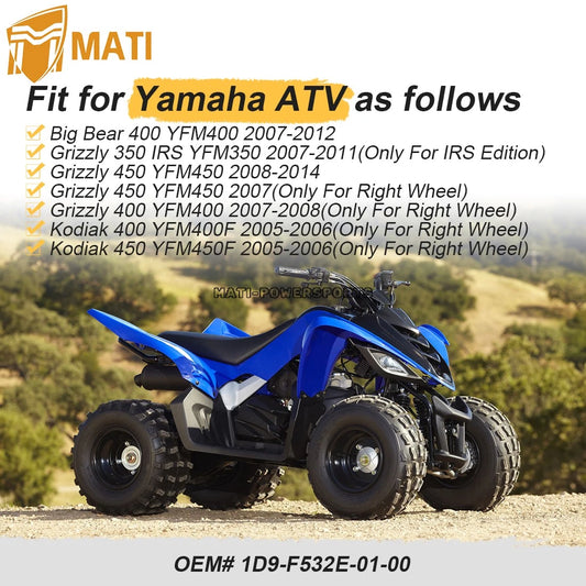 Rear Wheel Hub For Yamaha YFM350 YFM400 YFM450 2007-2012 1D9-F532E-01-00