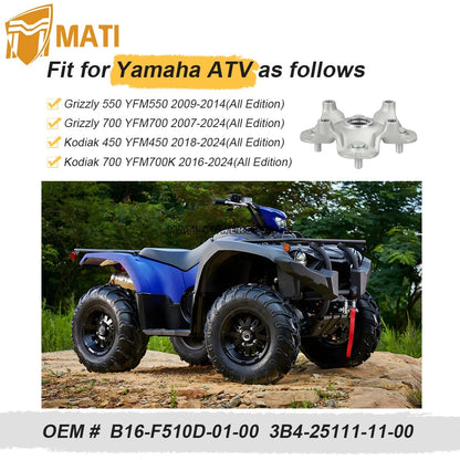 Front Rear Hub For Yamaha YFM450 YFM550 YFM700 2007-2024 B16-F510D-01-00 3B4-25111-11-00