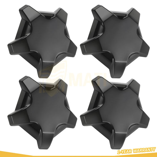 4 Pcs Matte Flash Black 5 Lug Rim Cap For Polaris RZR Turbo Pro R 4 2022-2024 1523842-744