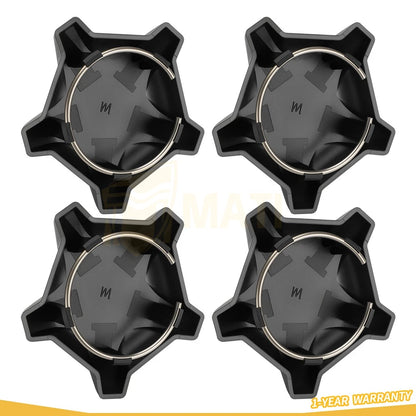 4 Pcs Matte Flash Black 5 Lug Rim Cap For Polaris RZR Turbo Pro R 4 2022-2024 1523842-744