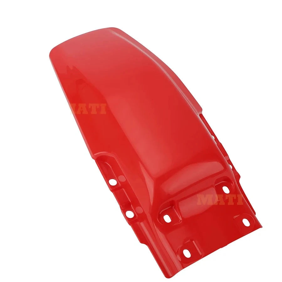 Red Rear Fender Mud Guard for 1985-2000 Honda XR80R, XR100R, XR80, XR100 - OEM: 80100-GN1-A10ZA, 80100-GN1-010ZB, 80100-GN1-760ZB Mati Powersports