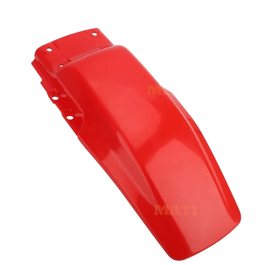 Red Rear Fender Mud Guard for 1985-2000 Honda XR80R, XR100R, XR80, XR100 - OEM: 80100-GN1-A10ZA, 80100-GN1-010ZB, 80100-GN1-760ZB Mati Powersports