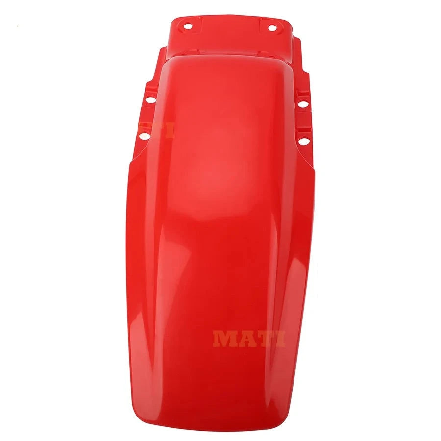 Red Rear Fender Mud Guard for 1985-2000 Honda XR80R, XR100R, XR80, XR100 - OEM: 80100-GN1-A10ZA, 80100-GN1-010ZB, 80100-GN1-760ZB Mati Powersports