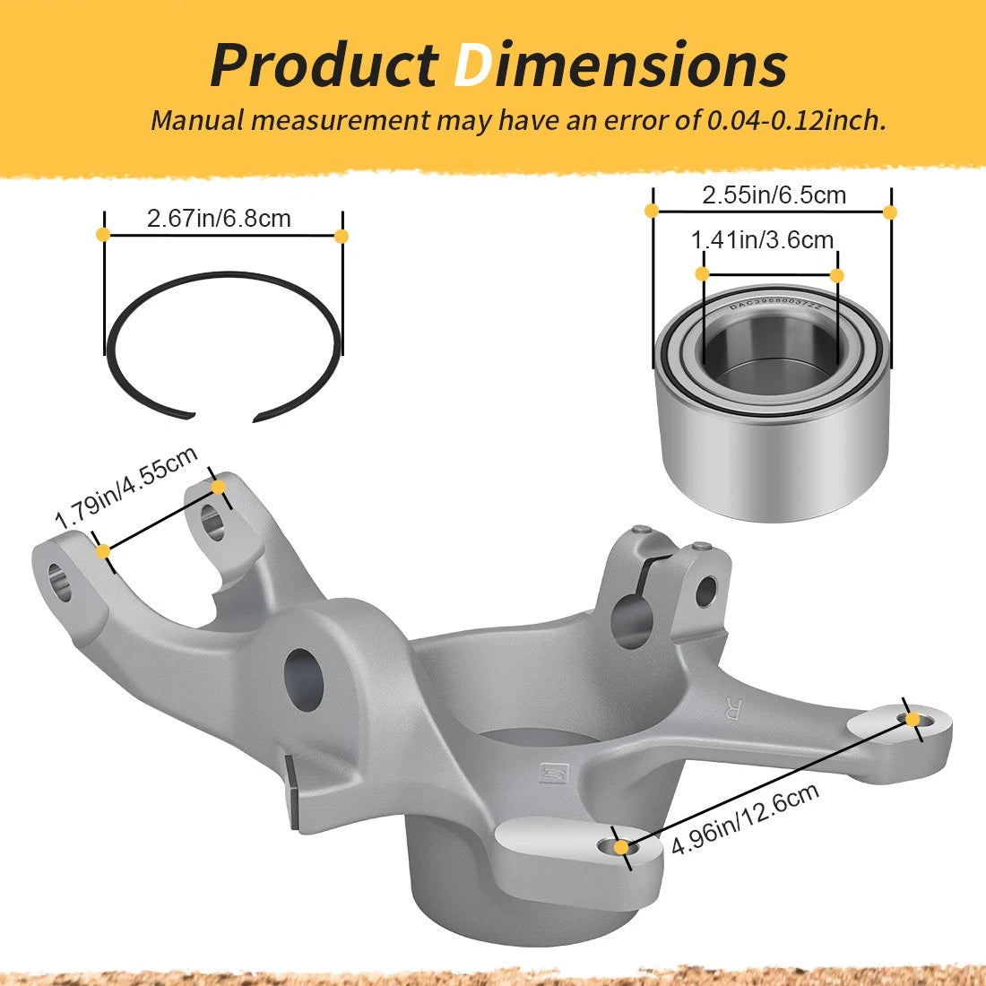 Front Right Passenger Side Knuckle Spindle for Can-am Maverick X3 Turbo Max R RR 706204786