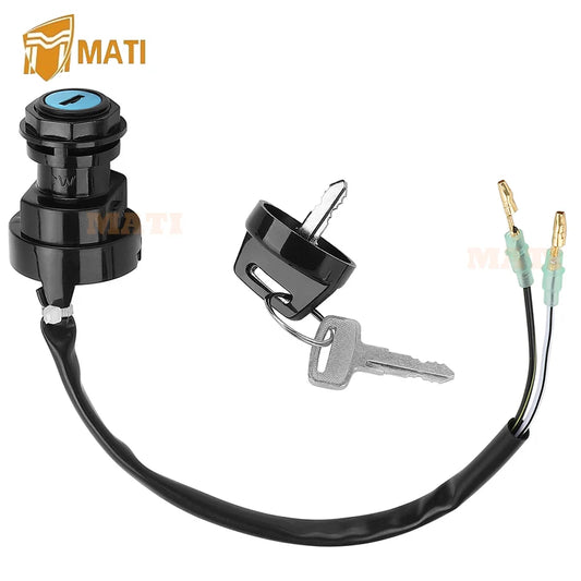 Ignition Key Switch for Kawasaki Mojave 250 1987-2003 Tecate 250 Mojave 110 1987-1988 KLT185 1986-1987 Bayou 300 1987 27005-1119 Default Title