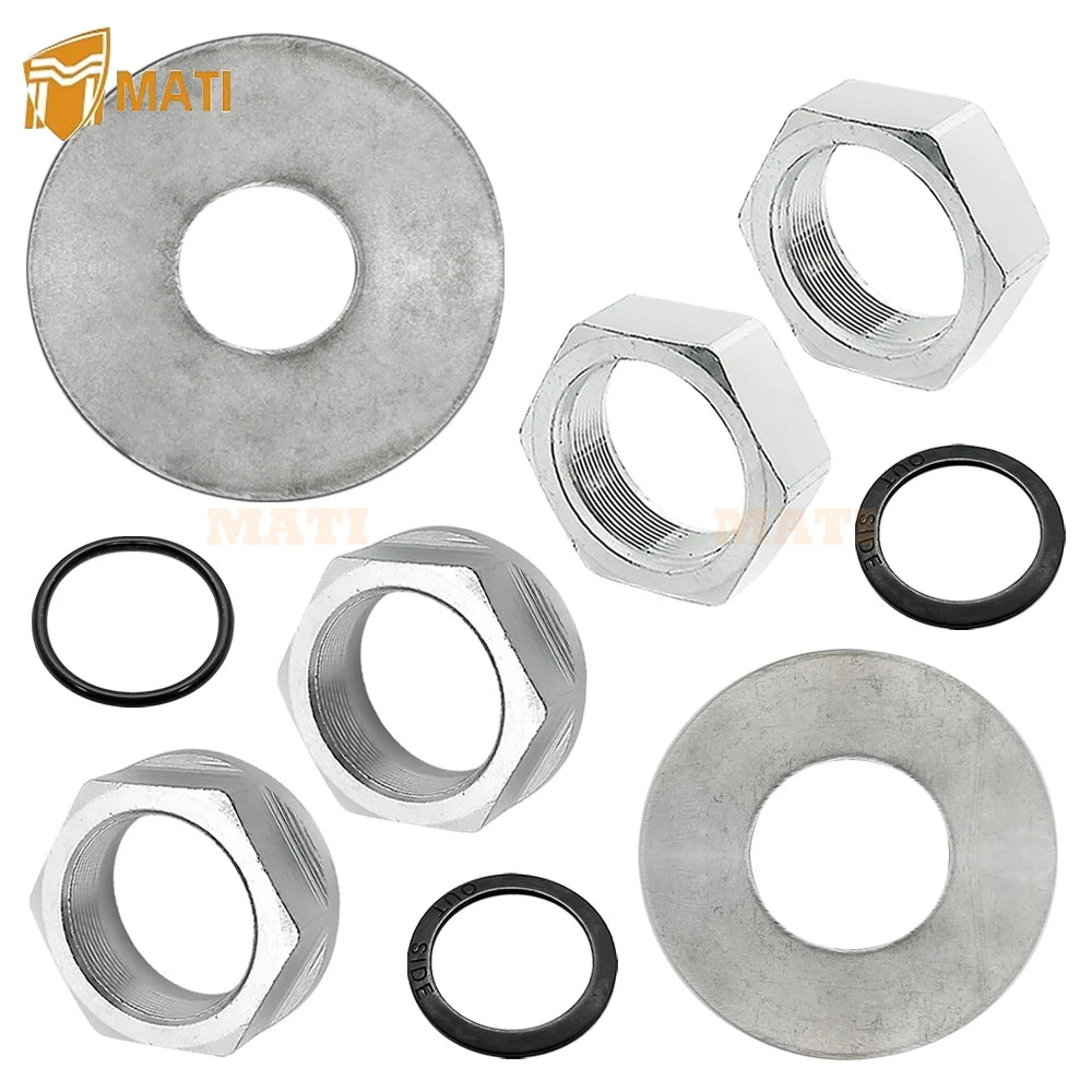 Axle Nut, Washer, and Seal for Honda Rancher 420 TRX420 2007-2013 OEM: 90307-HM5-930, 90308-HM5-930, 90481-HC4-000