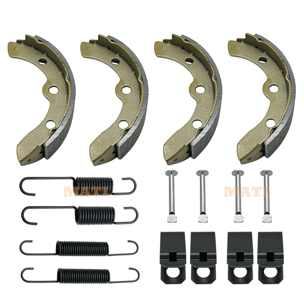 Golf Cart Brake Shoe Kit w/ Springs & Pins [Gas & Electric] Club Car, Yamaha G1-G11, EZ-GO OEM: 1018232-01