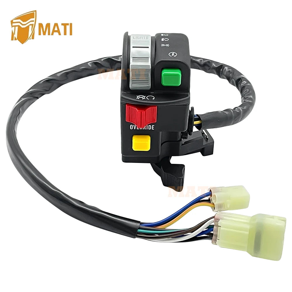 M MATI Left Handlebar Switch For Kawasaki Brute Force 300 KVF300 2012-2022 OEM: 46091-Y002