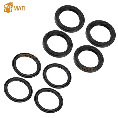 Front Shock Bushing Kit Upper&Lower for Honda TRX400EX 400EX 1999-2004 (For Left&Right 2 Shocks) 52451-HA0-003 52486-KB7-003