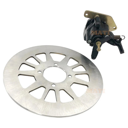 M MATI Rear Brake Caliper & Disc Rotor for Yamaha Warrior 350 YFM350X 1990-2004 OEM: 3GD-2582W-00-00, 1UY-2580W-01-00