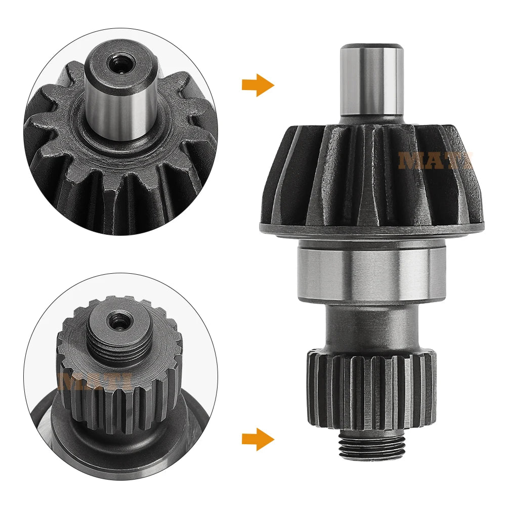 Rear Differential Final Drive Pinion & Ring Gear Set for Honda Foreman TRX500 TRX520 2012-2024 Rancher TRX420 Non-IRS 41431-HN2-000