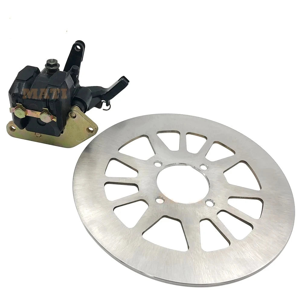 M MATI Rear Brake Caliper & Disc Rotor for Yamaha Warrior 350 YFM350X 1990-2004 OEM: 3GD-2582W-00-00, 1UY-2580W-01-00