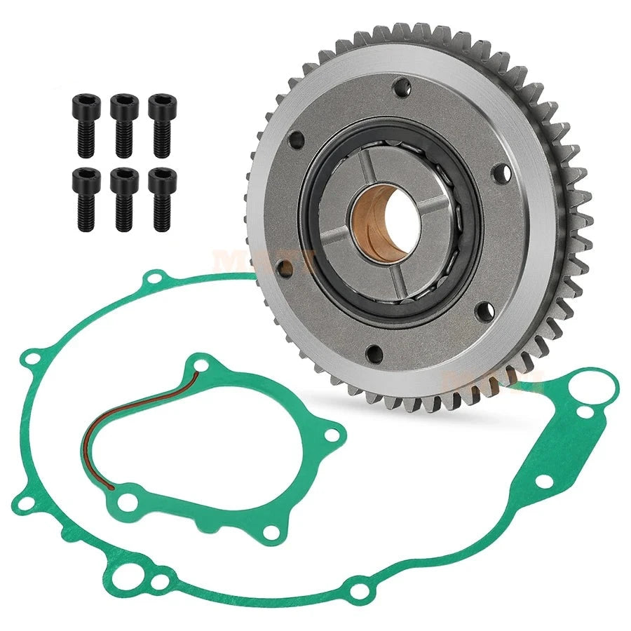 Starter Starting Clutch One Way Gear Bearing Gasket Kit for Yamaha Raptor 660 YFM660R 2004-2005 5LP-15515-20-00 5LP-15590-10-00